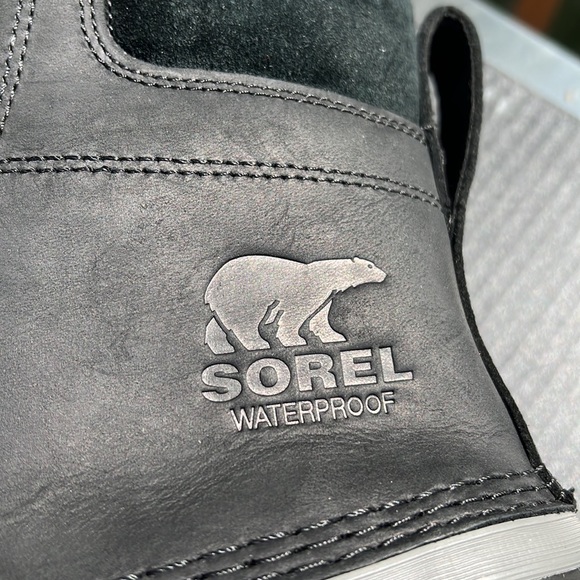 New Never worn, boxed, SOREL Black Waterproof, Impermeable, Insulated sole boots - Picture 8 of 14
